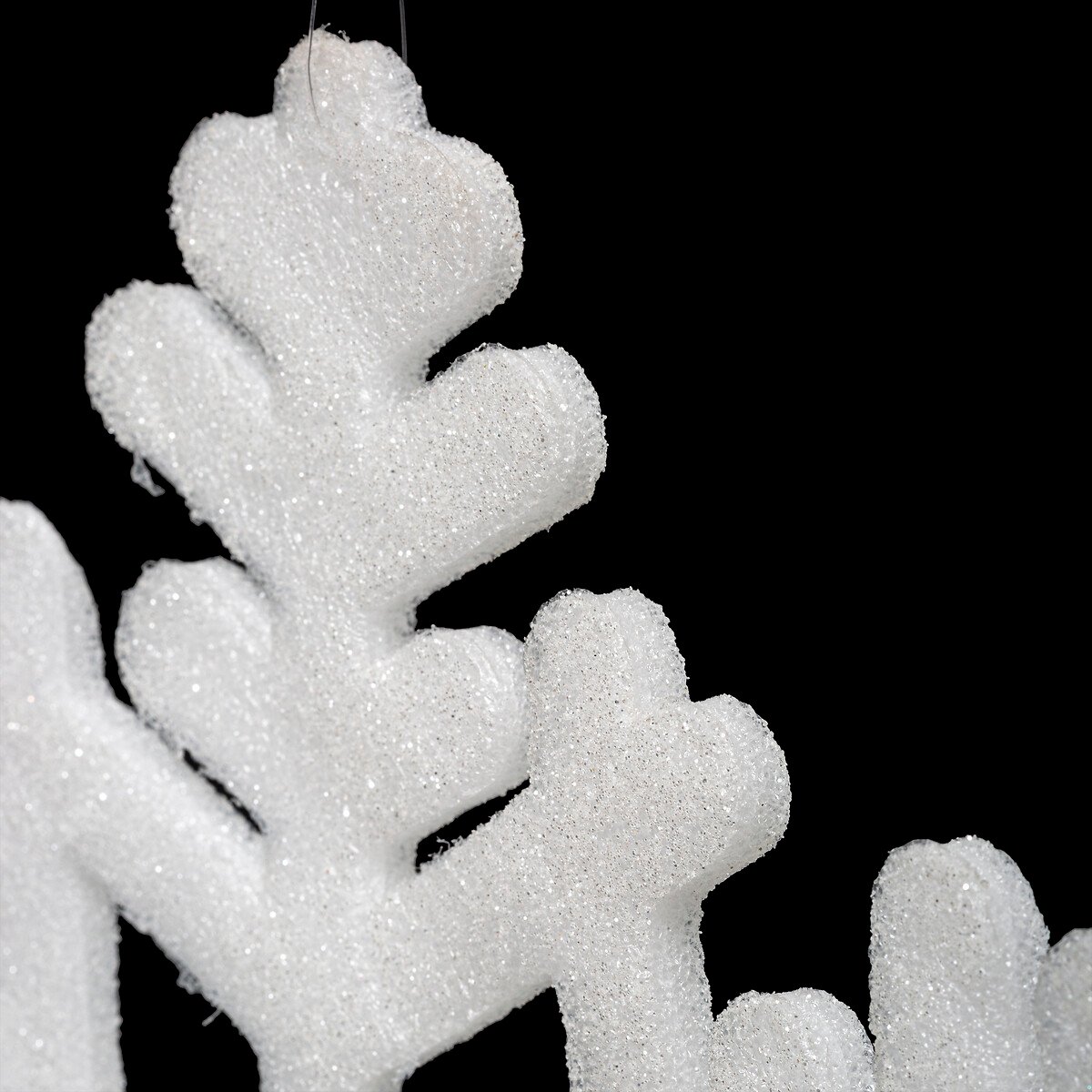 Floco de neve branco com glitter 35cm