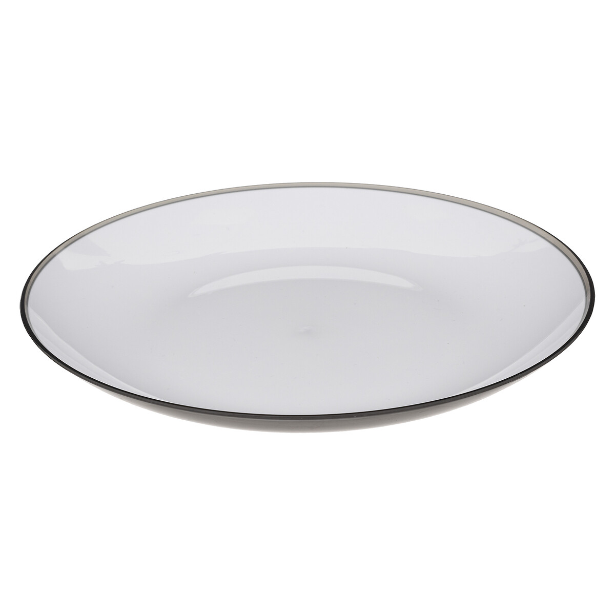 Prato raso SQUARE preto 25cm
