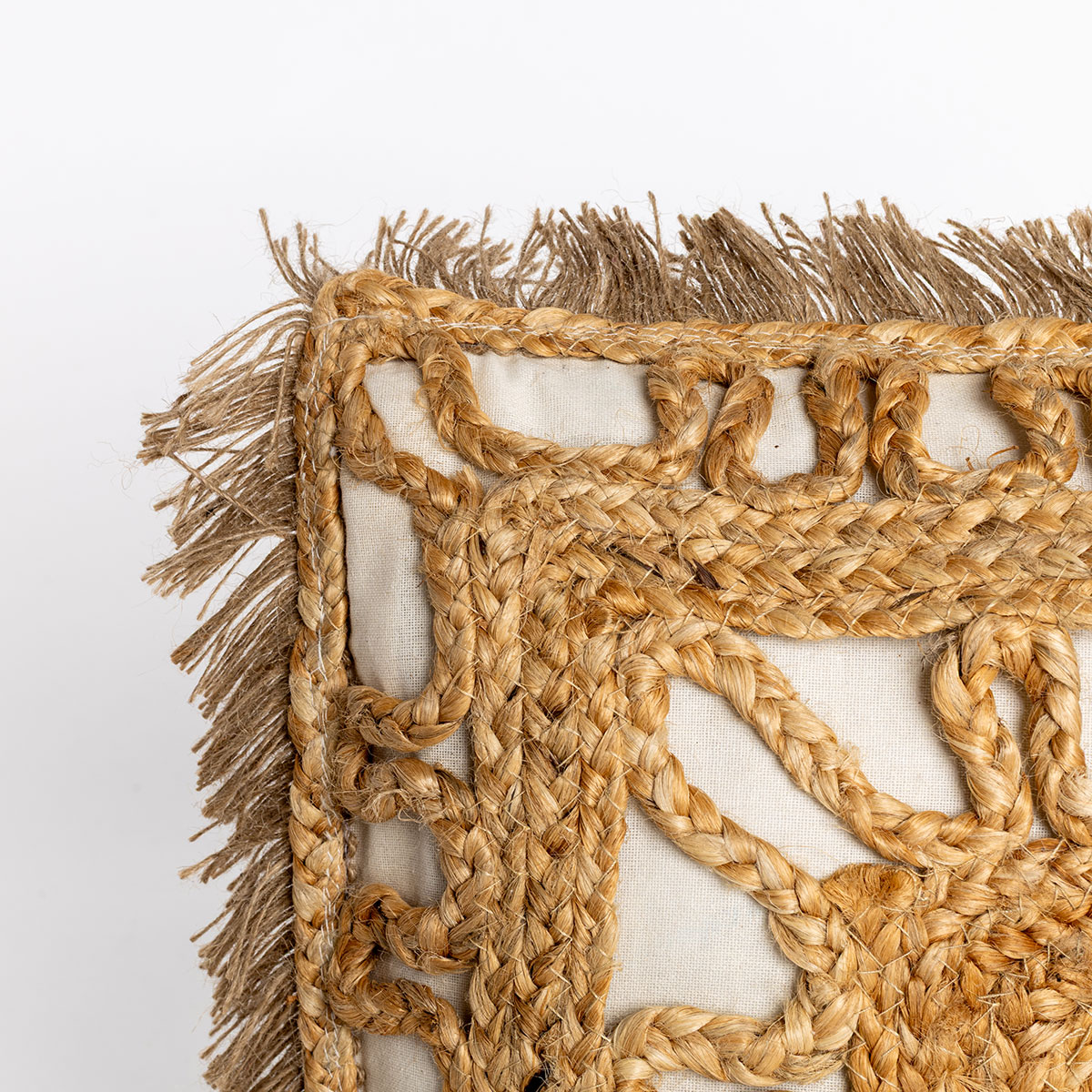 Almofada DELIJUTE bege em algodão 45x45cm