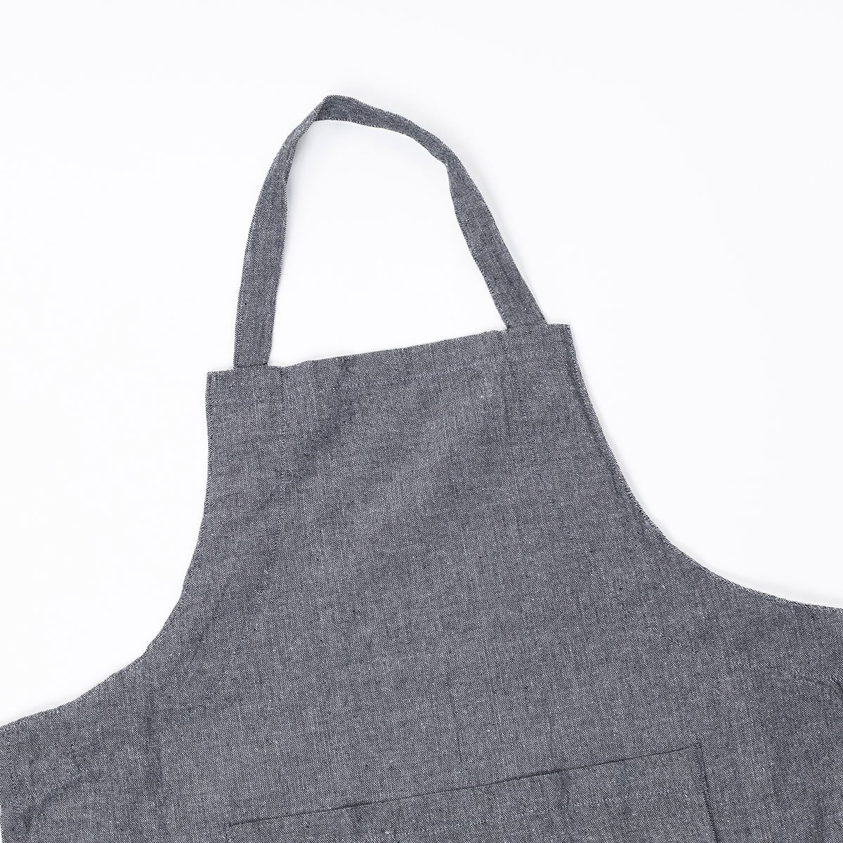 Avental de cozinha com frase cinza escuro 60x80cm