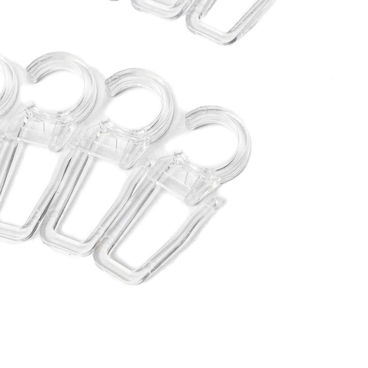 Conjunto de 10 agrafes transparentes