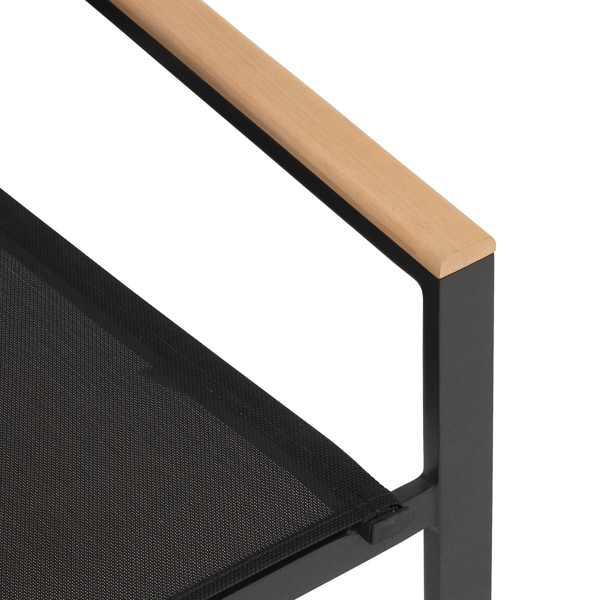 Cadeira com bra&ccedil;os em madeira ESSENTIA cinza antracite