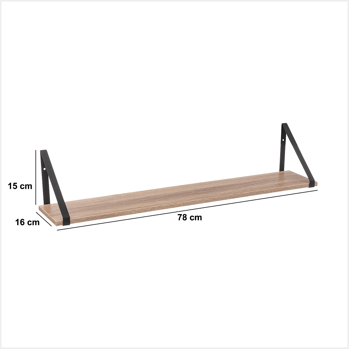 Prateleira ALIAJ para parede com suporte 78cm