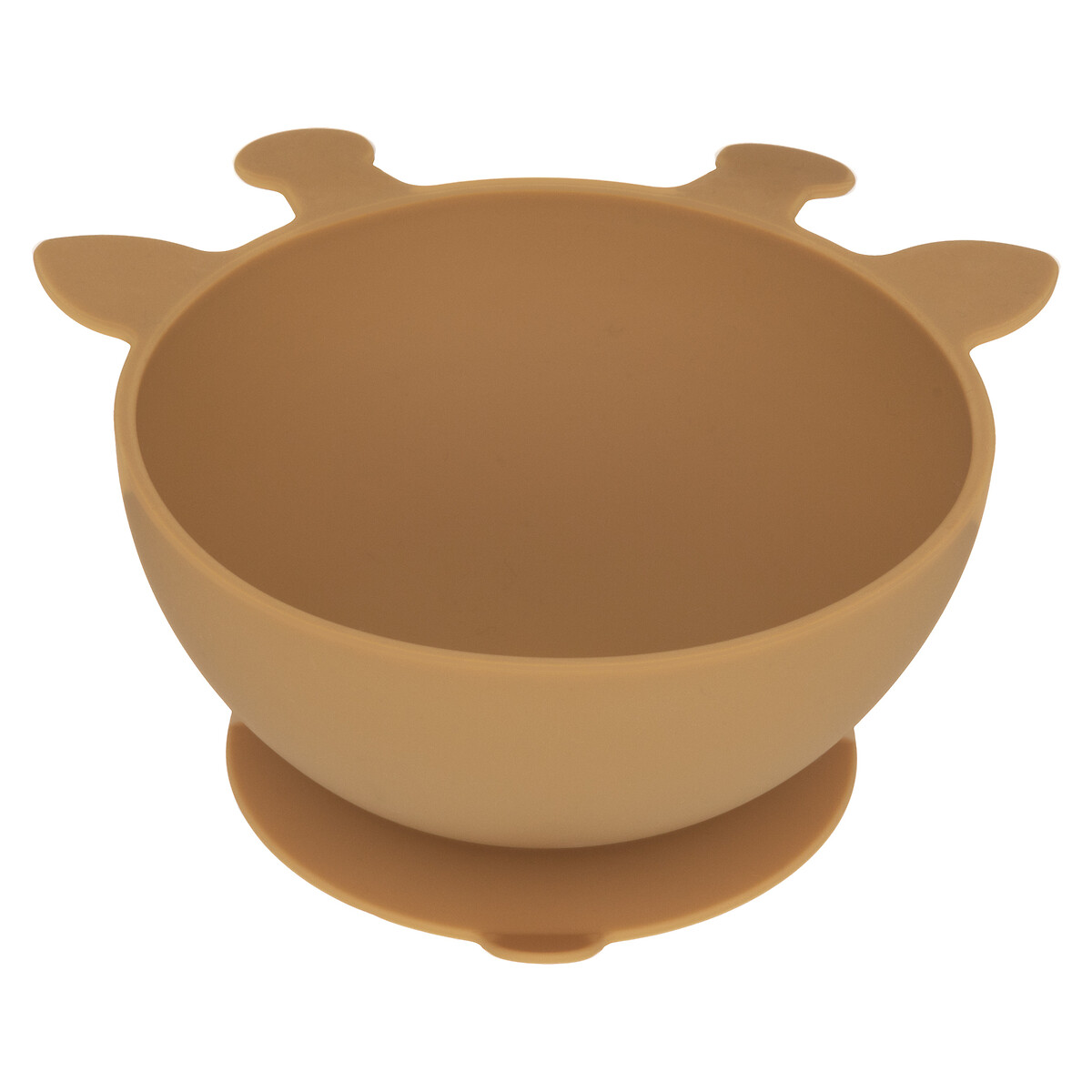 Conjunto de 4 pe&ccedil;as de refei&ccedil;&atilde;o ocre girafa em silicone