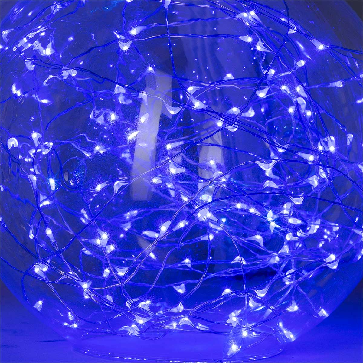S&eacute;rie luminosa de natal azul fixo 20 leds 1,9m
