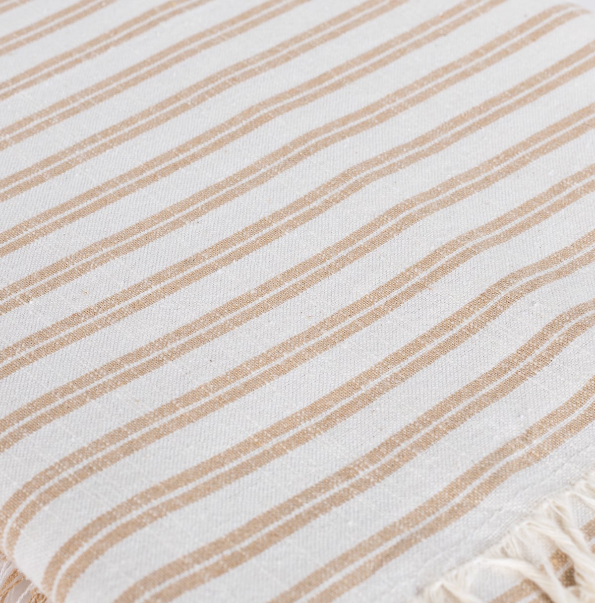 Toalha de mesa SLUB STRIPES bege 140x240cm