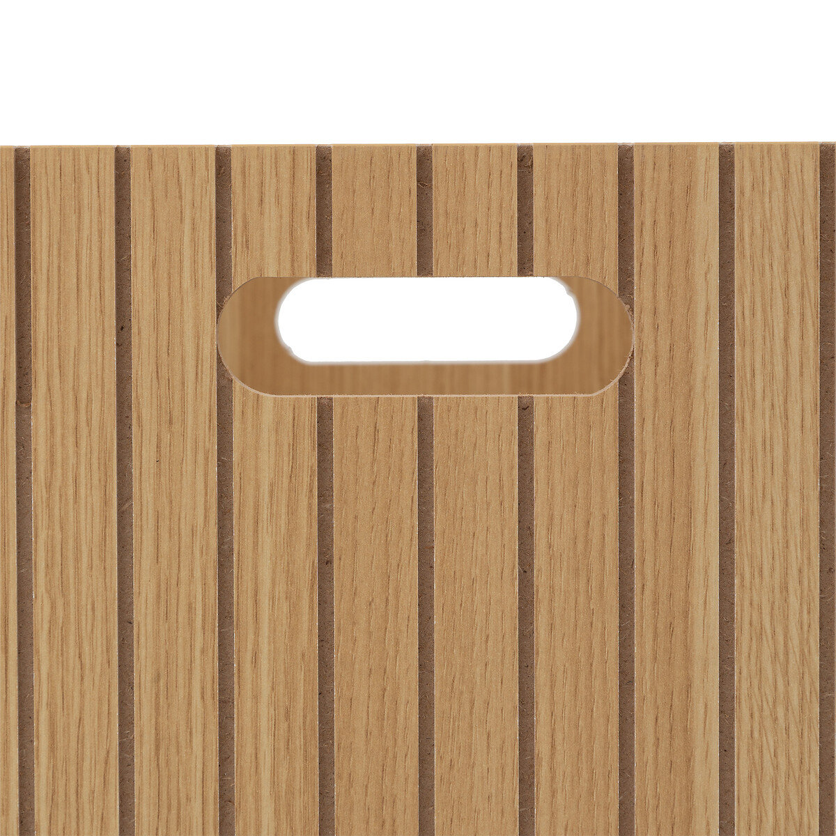 Caixa de arruma&ccedil;&atilde;o MIX TASSO bege em mdf 31x31cm