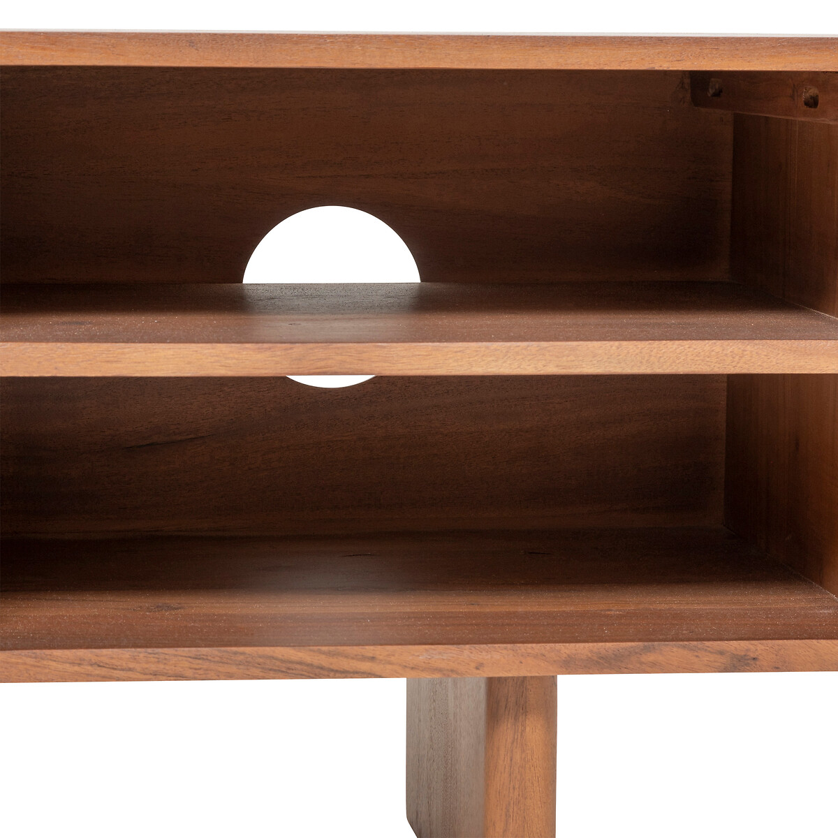 M&oacute;vel para tv NANDA em madeira ac&aacute;cia 147cm