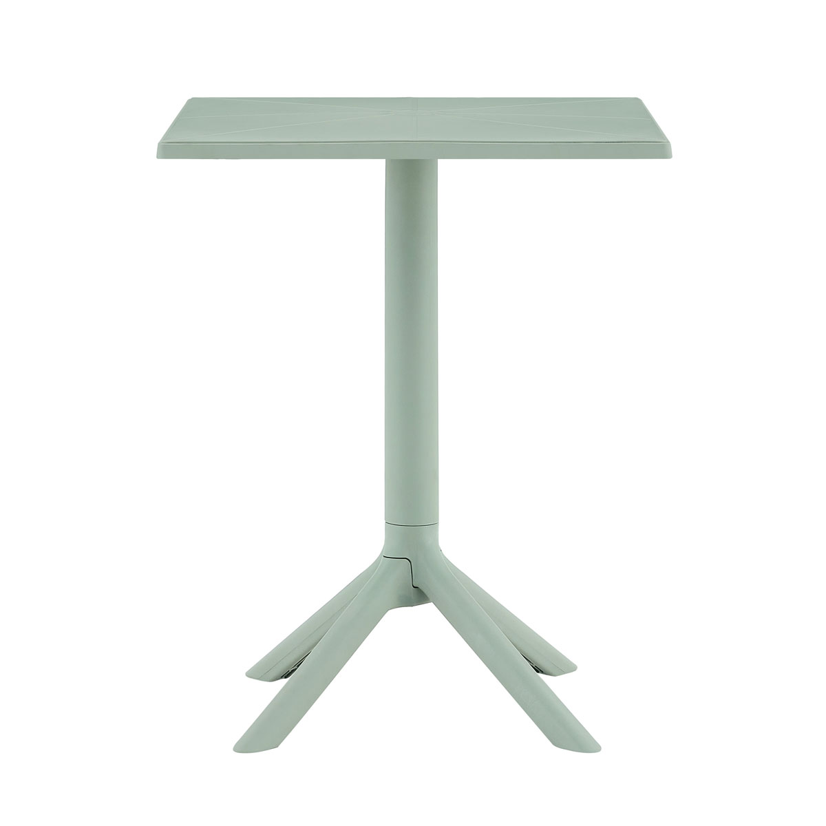 Mesa BARI verde quadrada