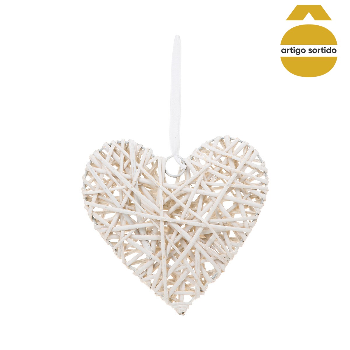 Pendurante decorativo em cora&ccedil;&atilde;o 20cm