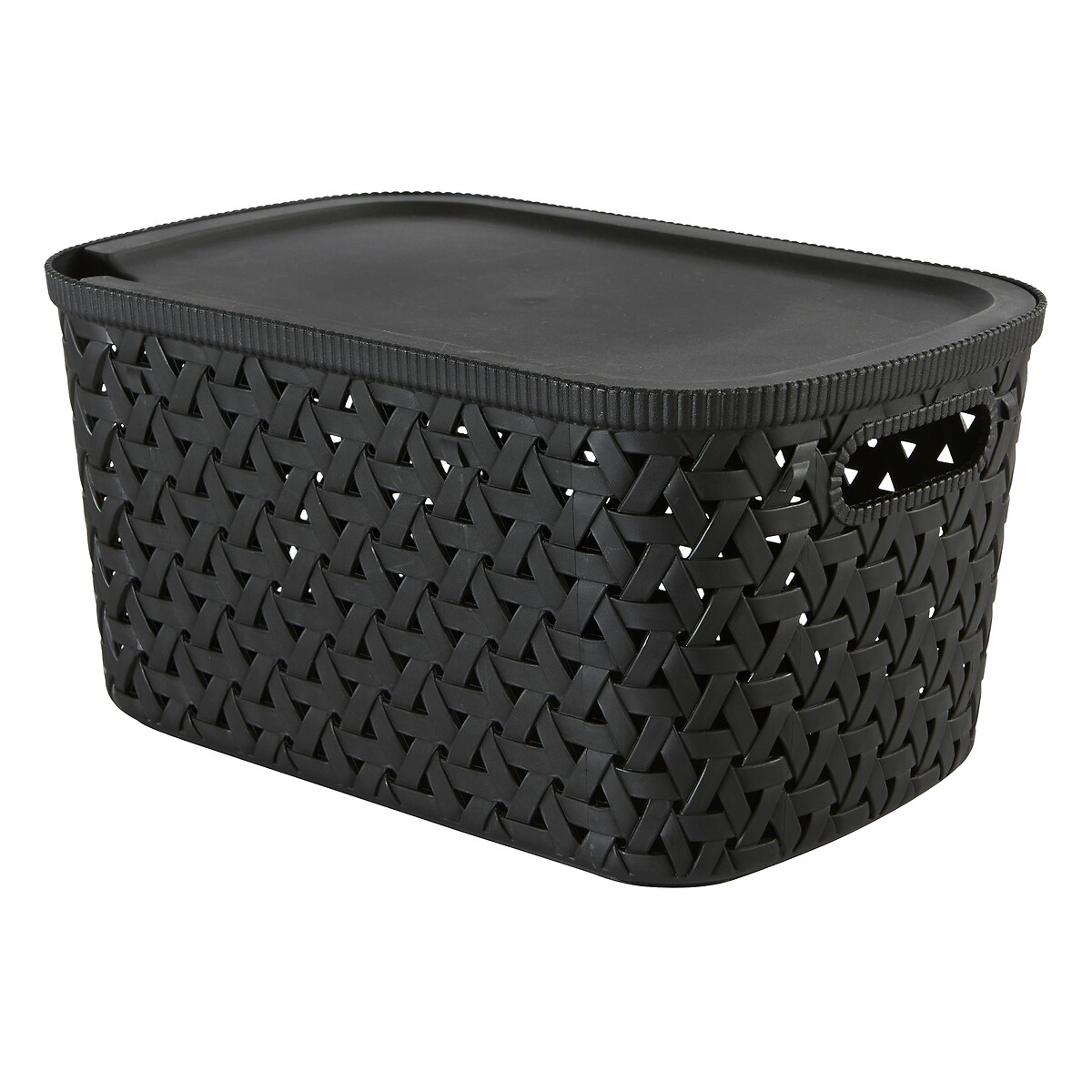 Cesto de arruma&ccedil;&atilde;o preto 6,7L