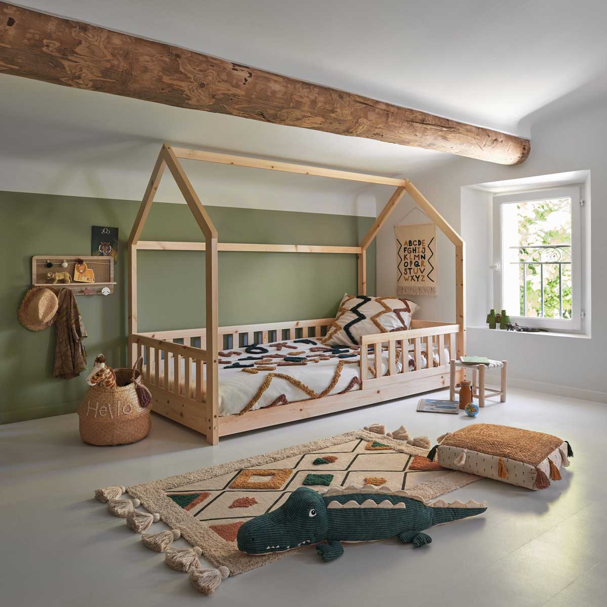 Peluche EMILE crocodilo verde