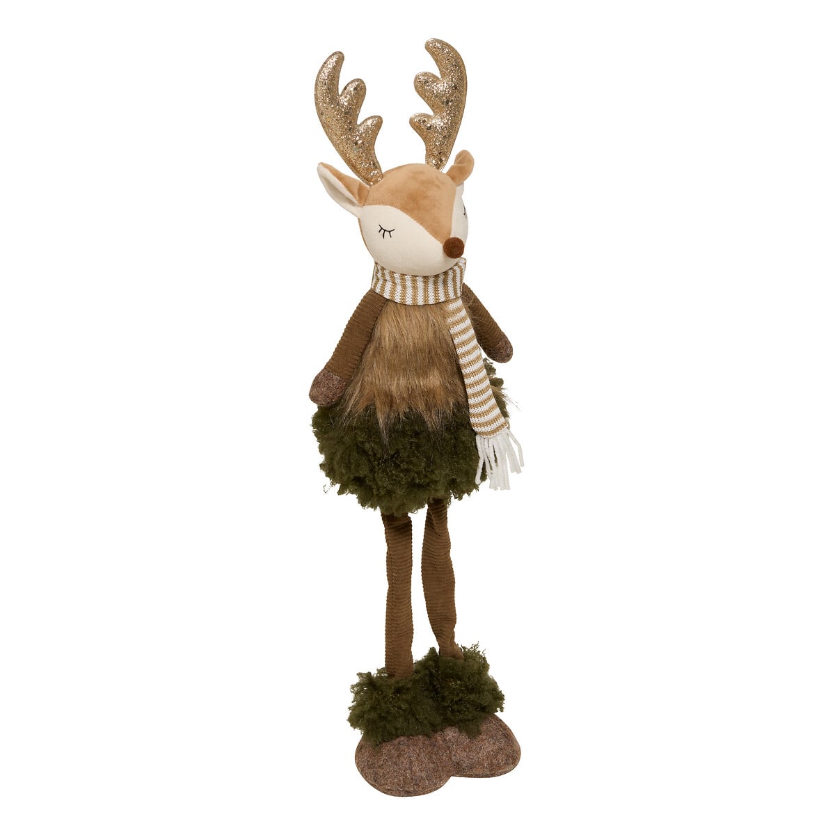 Figura Rena com cachecol riscas 56cm