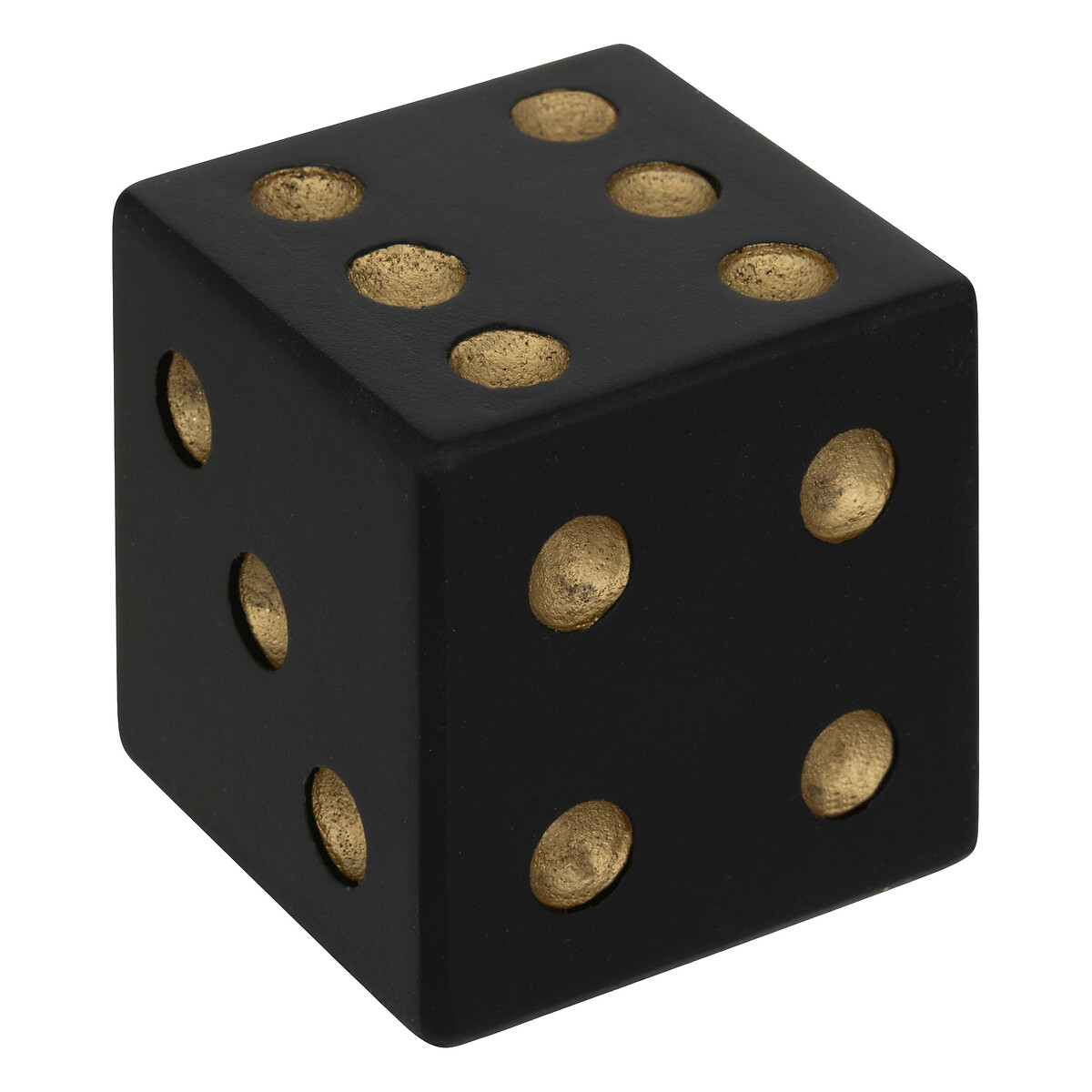 Tabuleiro jogo decorativo com dados preto