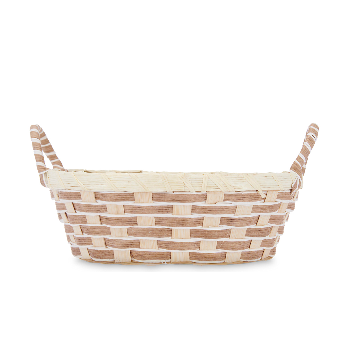 Cesto para p&atilde;o redondo com asas 23cm
