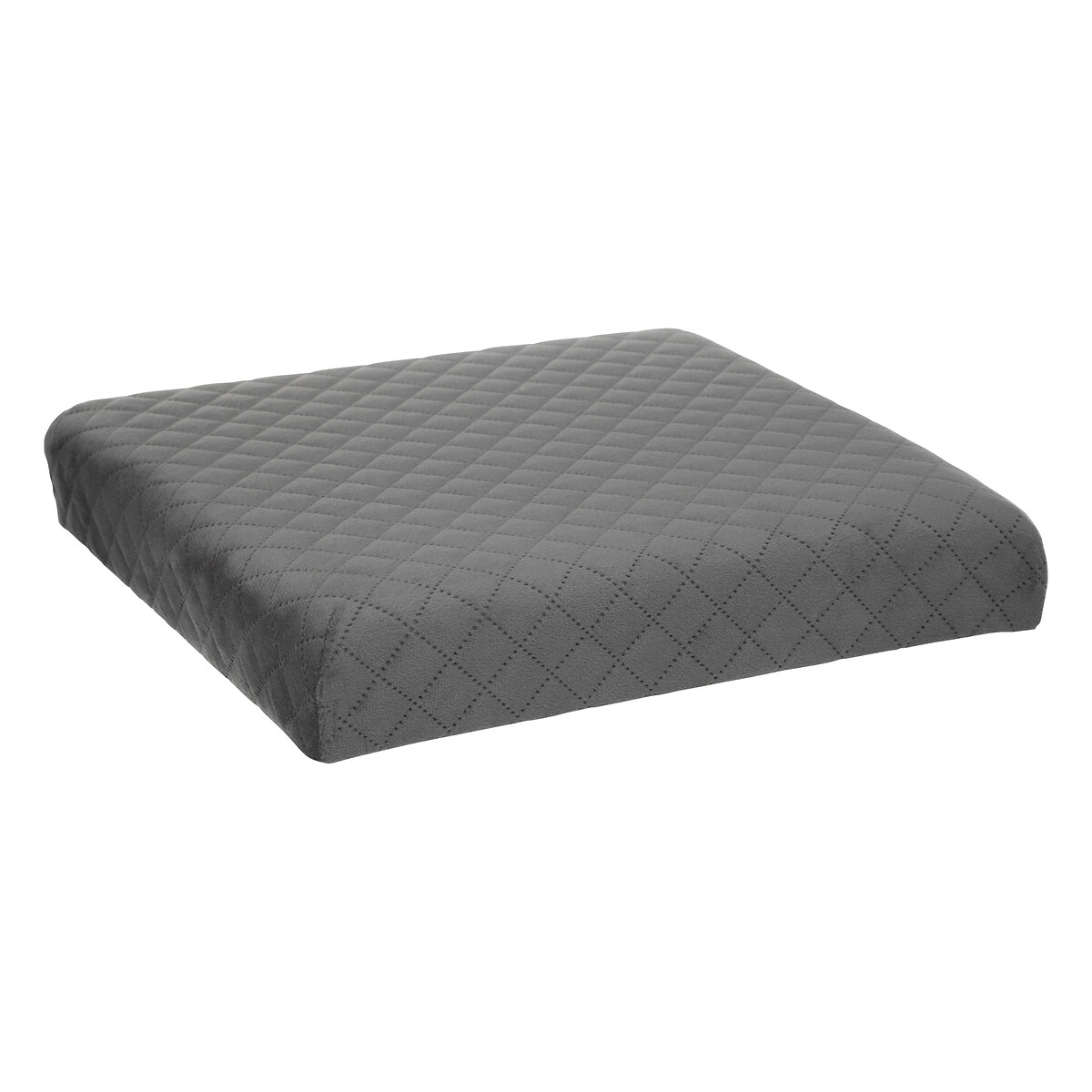 Pufe MIXMODUL em veludo cinza 31x31cm