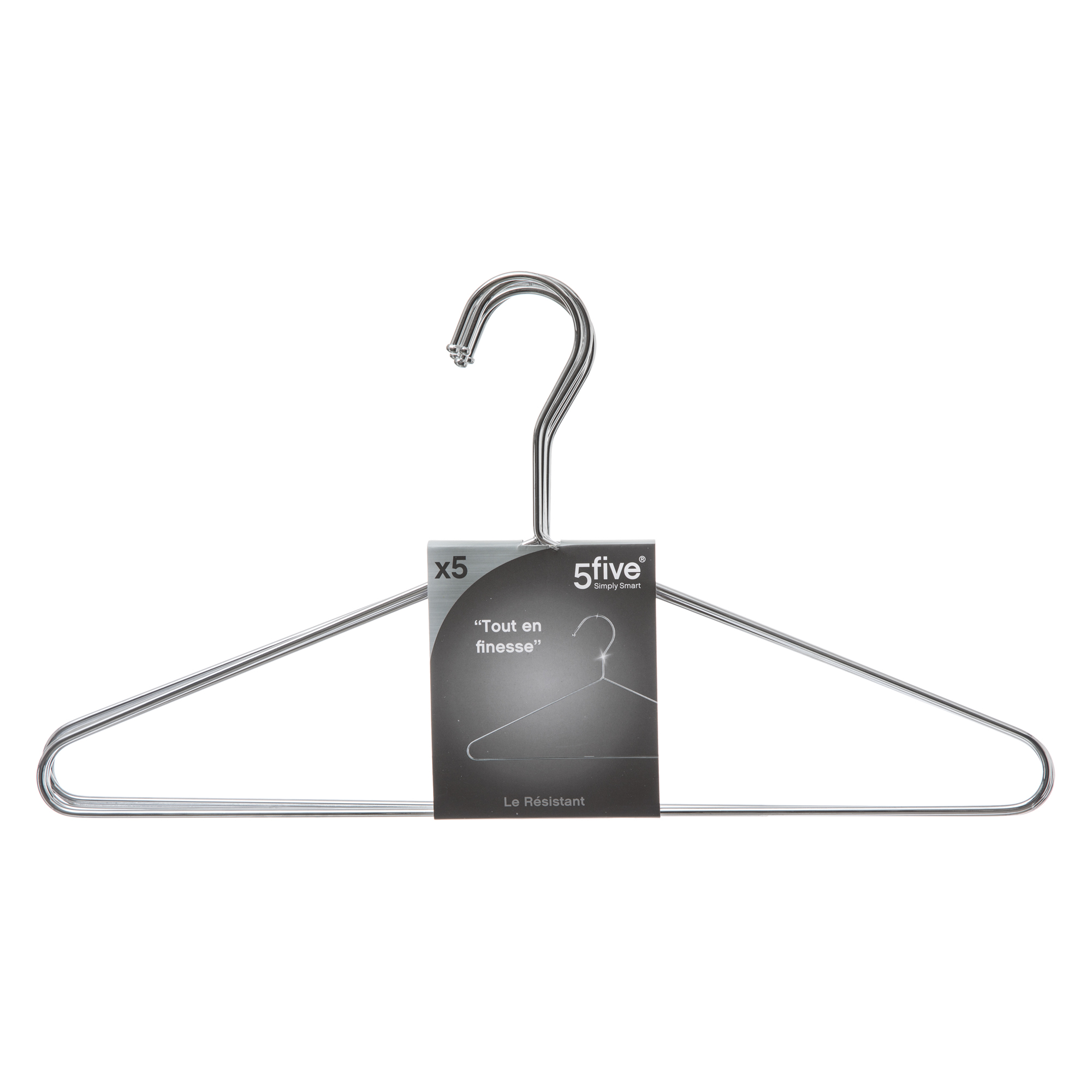 Conjunto de 5 cabides em metal 21 cm