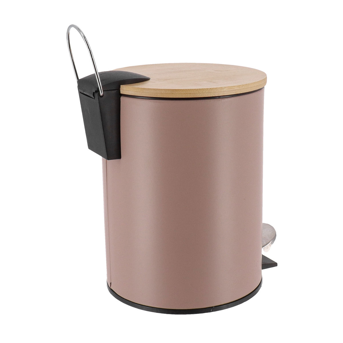 Balde wc taupe metal 3l