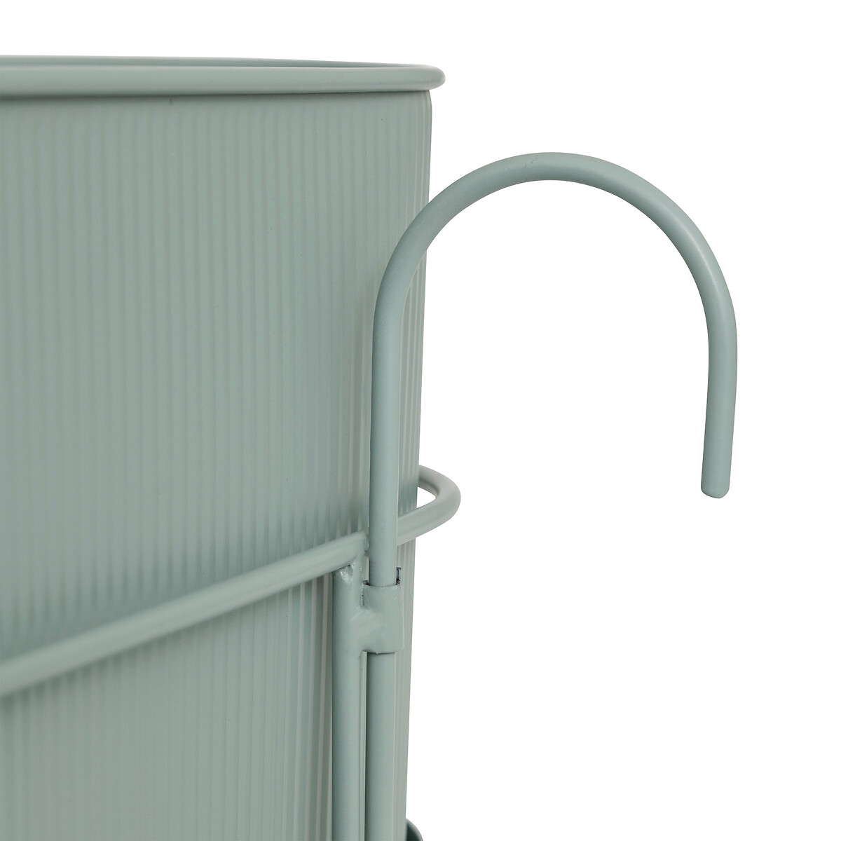 Floreira AZE em metal verde 47x18x20,5cm