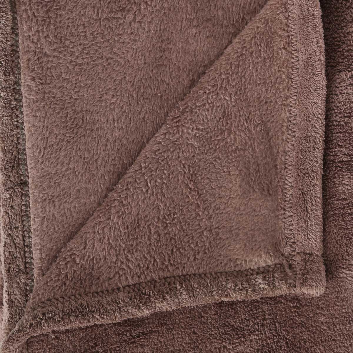 Manta microfibra taupe 125x150cm