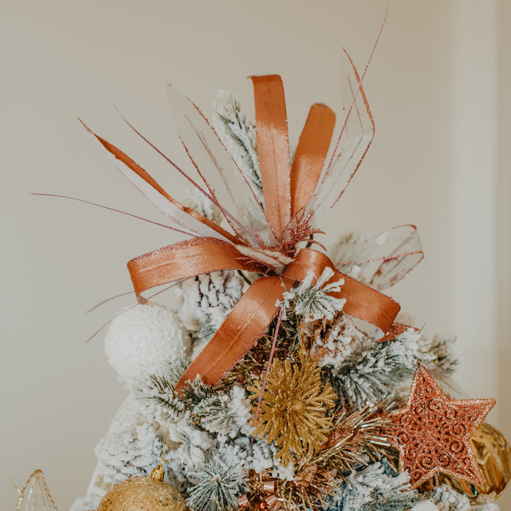Haste Flor Natal&iacute;cia Com P&eacute;talas Rosa De Veludo 45cm