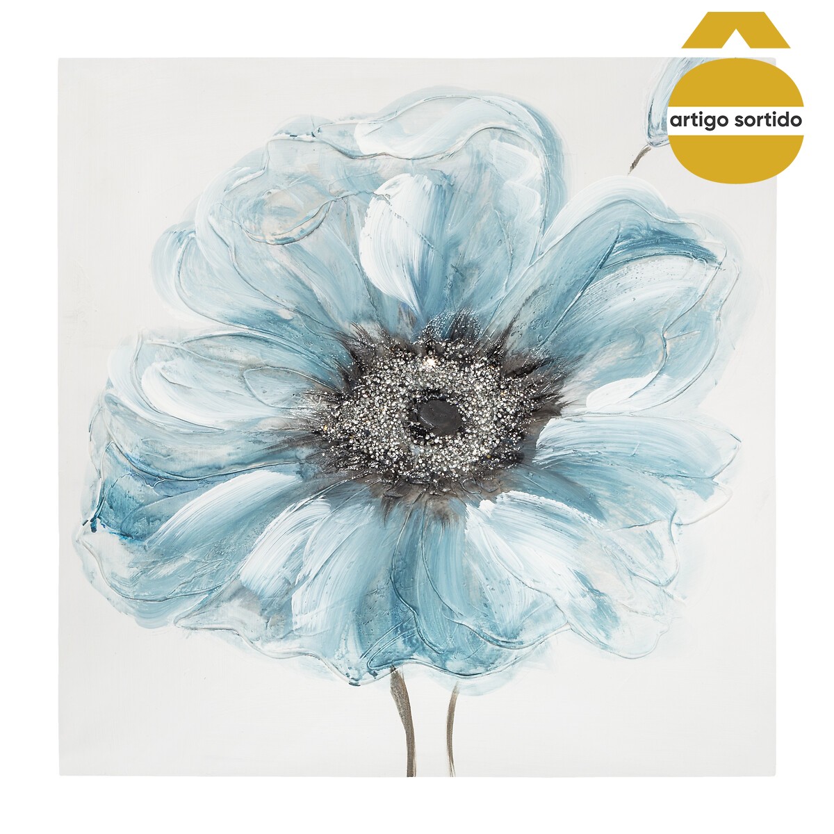 Quadro decorativo flores 48,5x48,5cm