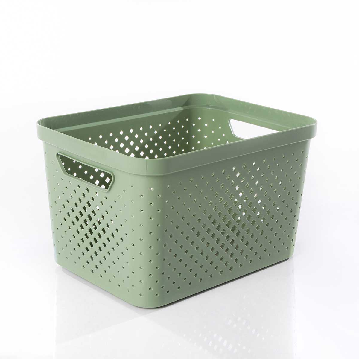 Cesto de arruma&ccedil;&atilde;o PIXEL verde 16l