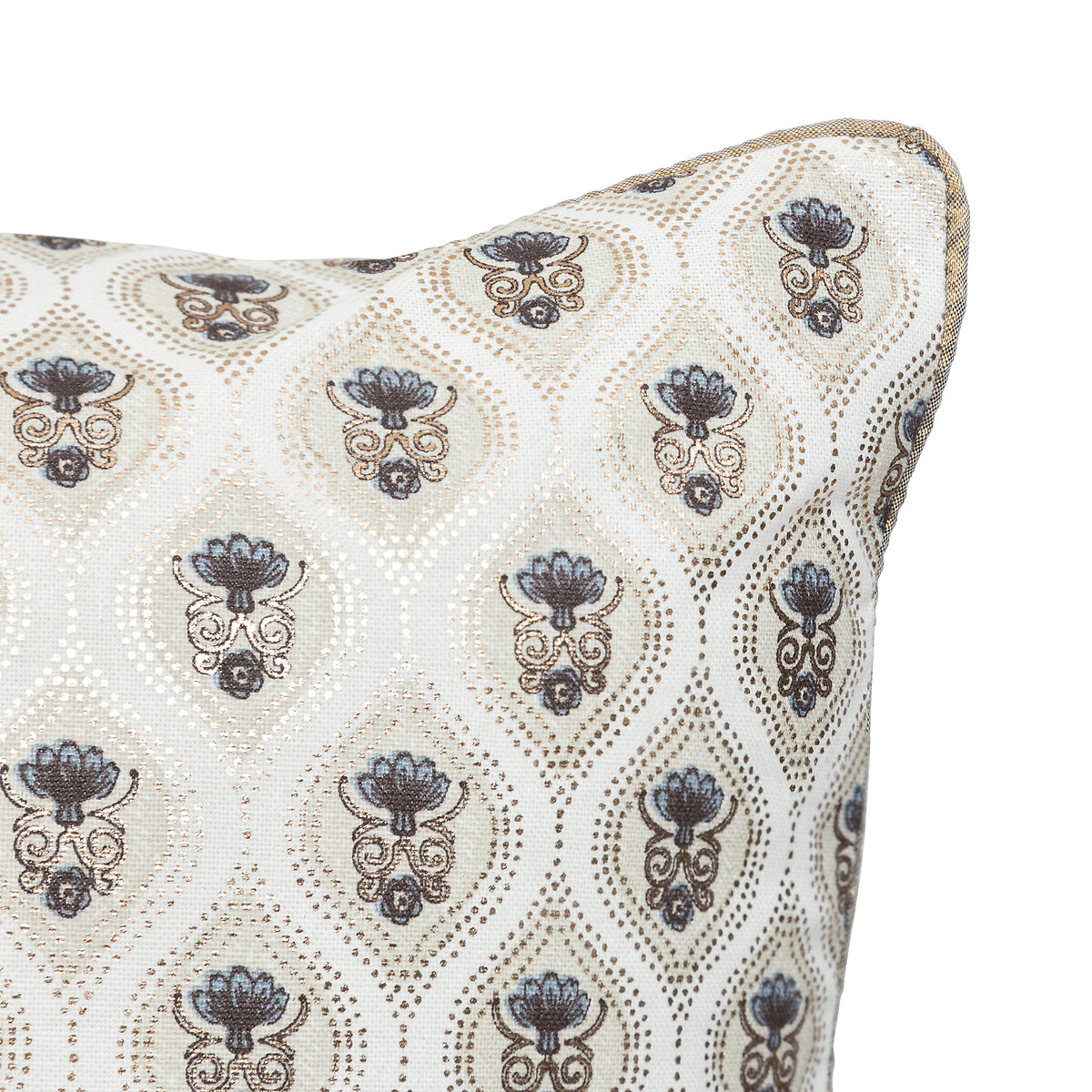 Almofada LITTLE COTTAGE  efeito metalizado 40x40cm