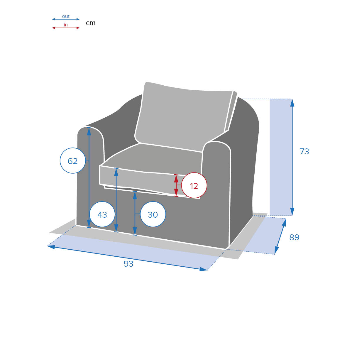 Cadeirão MOORÉA savana em rattan sintético