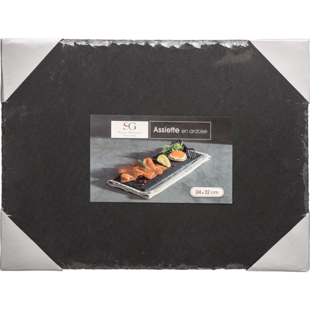 Tabuleiro rectangular ardósia 24x32cm,  Tabuleiro rectangular ardósia 24x32cm