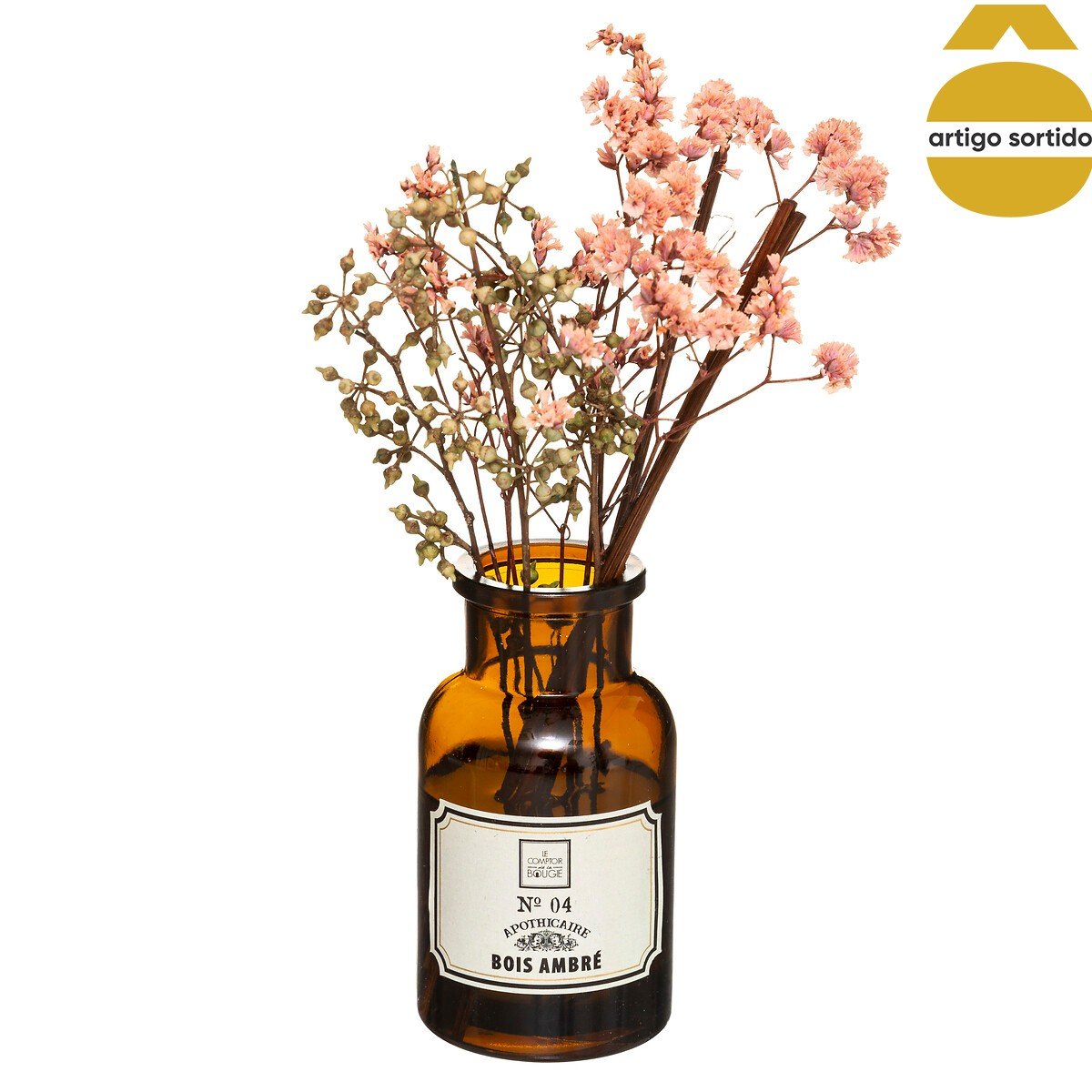Ambientador perfumado com flores secas