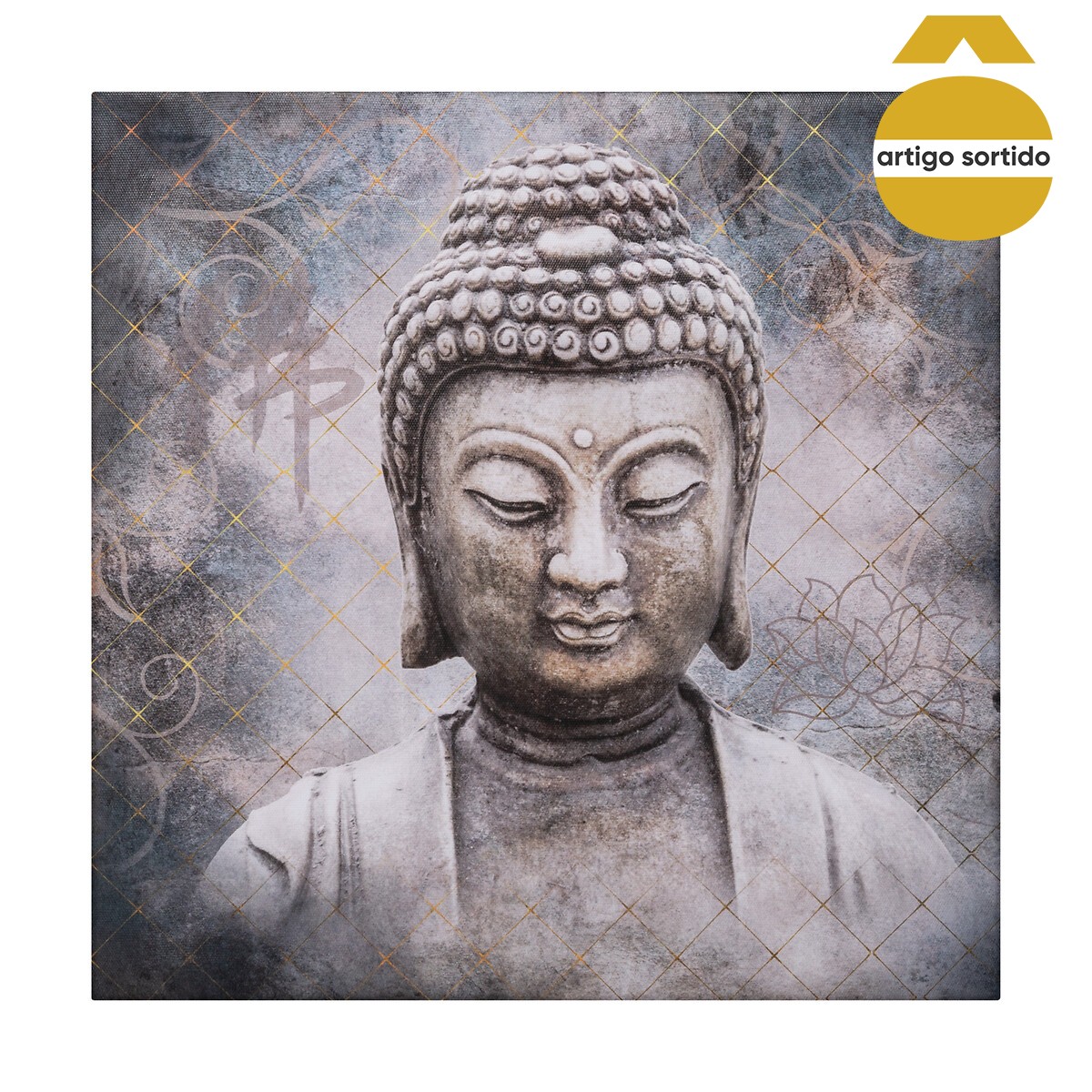 Quadro decorativo buda 38x38cm