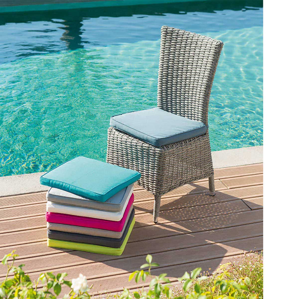 Coxim para cadeira exterior KORAI azul canard