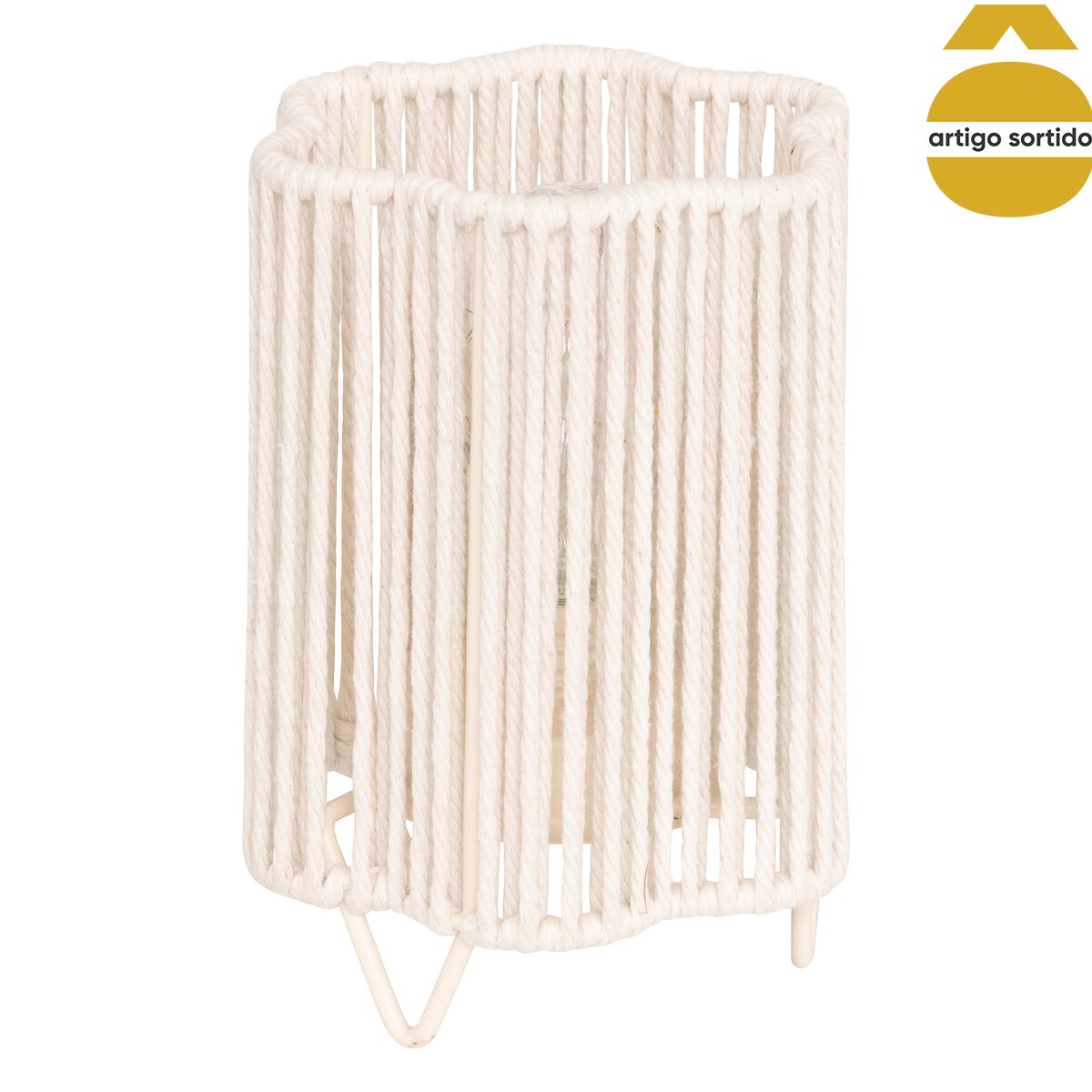 Candeeiro de mesa ODA branco 12x17cm