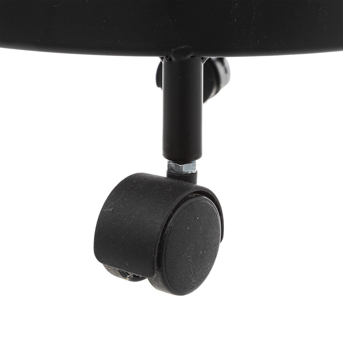 Móvel de apoio redondo MAYAJ preto em aço 33x76cm