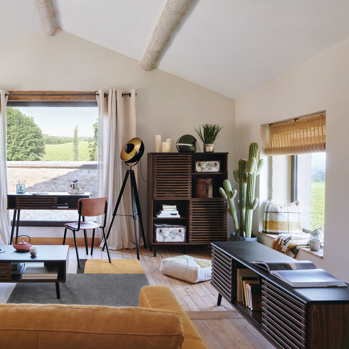 Baú decoração mundo ANZO 25x49cm