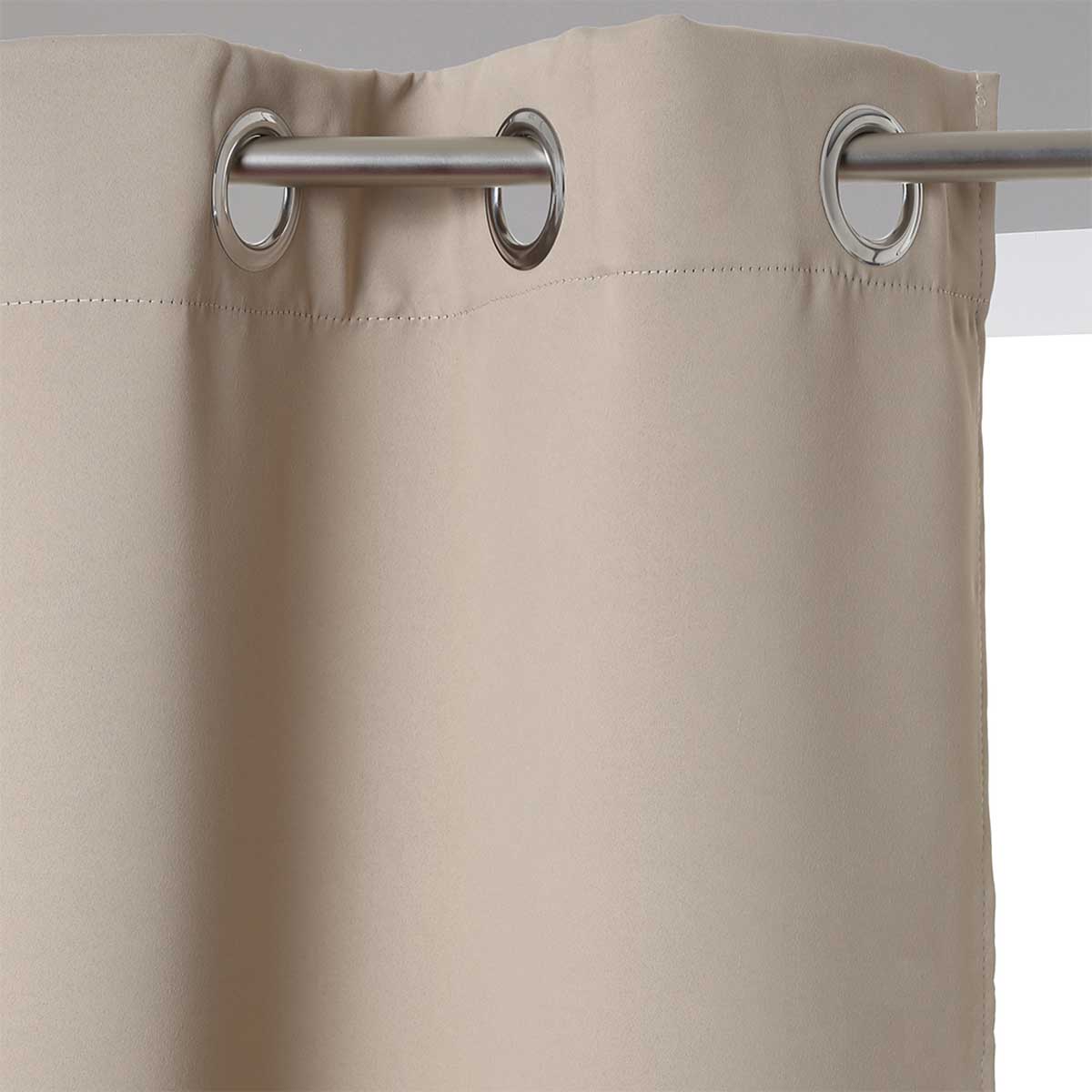 Cortina opaca bege 140x260cm