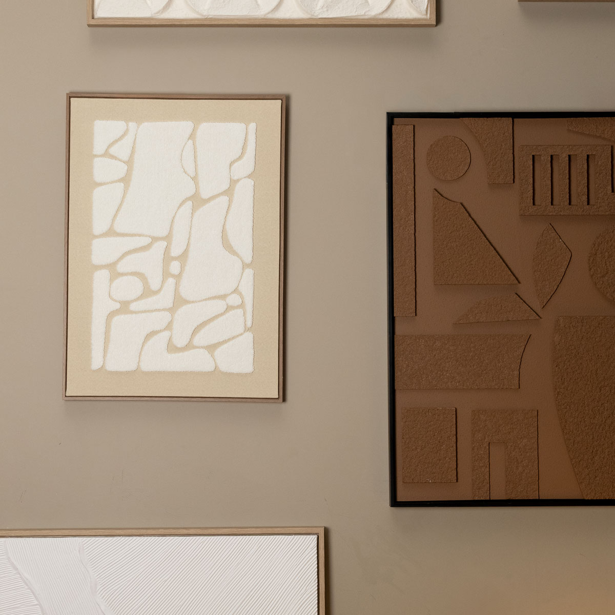 Quadro decorativo 3d  JILANI castanho 90x60cm