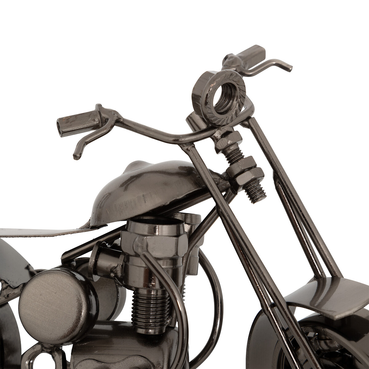 Mota decorativa IMRAN prateada em metal