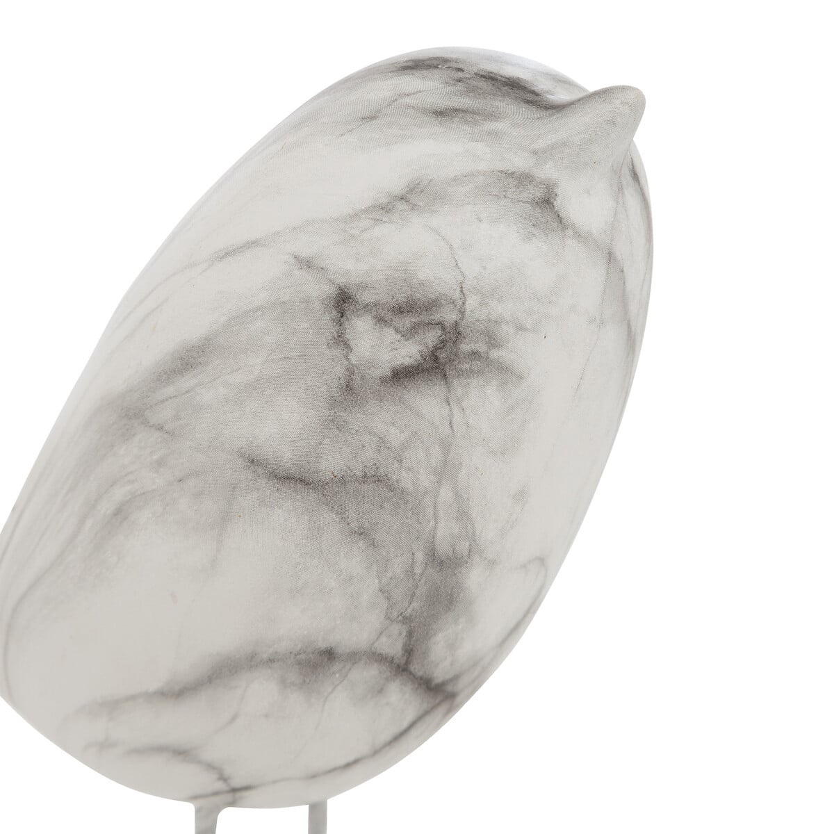 P&aacute;ssaro decorativo OLEN branco 19cm