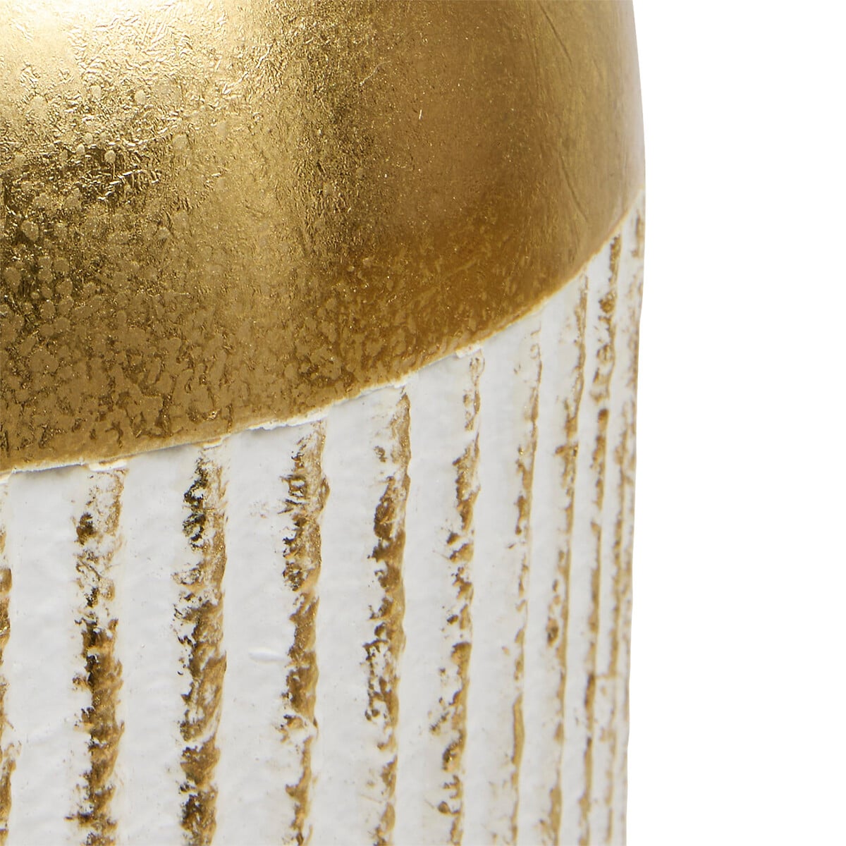 Jarra MIRSA branco e dourado 60,5cm