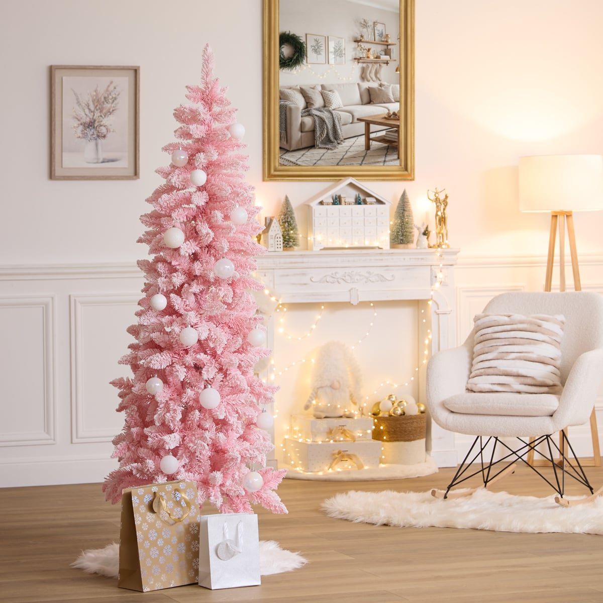 &Aacute;rvore de natal ROSE rosa 180cm