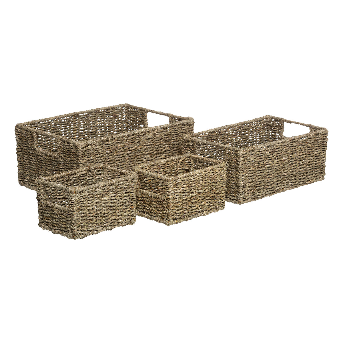 Conjunto de 4 cestos de arruma&ccedil;&atilde;o wc