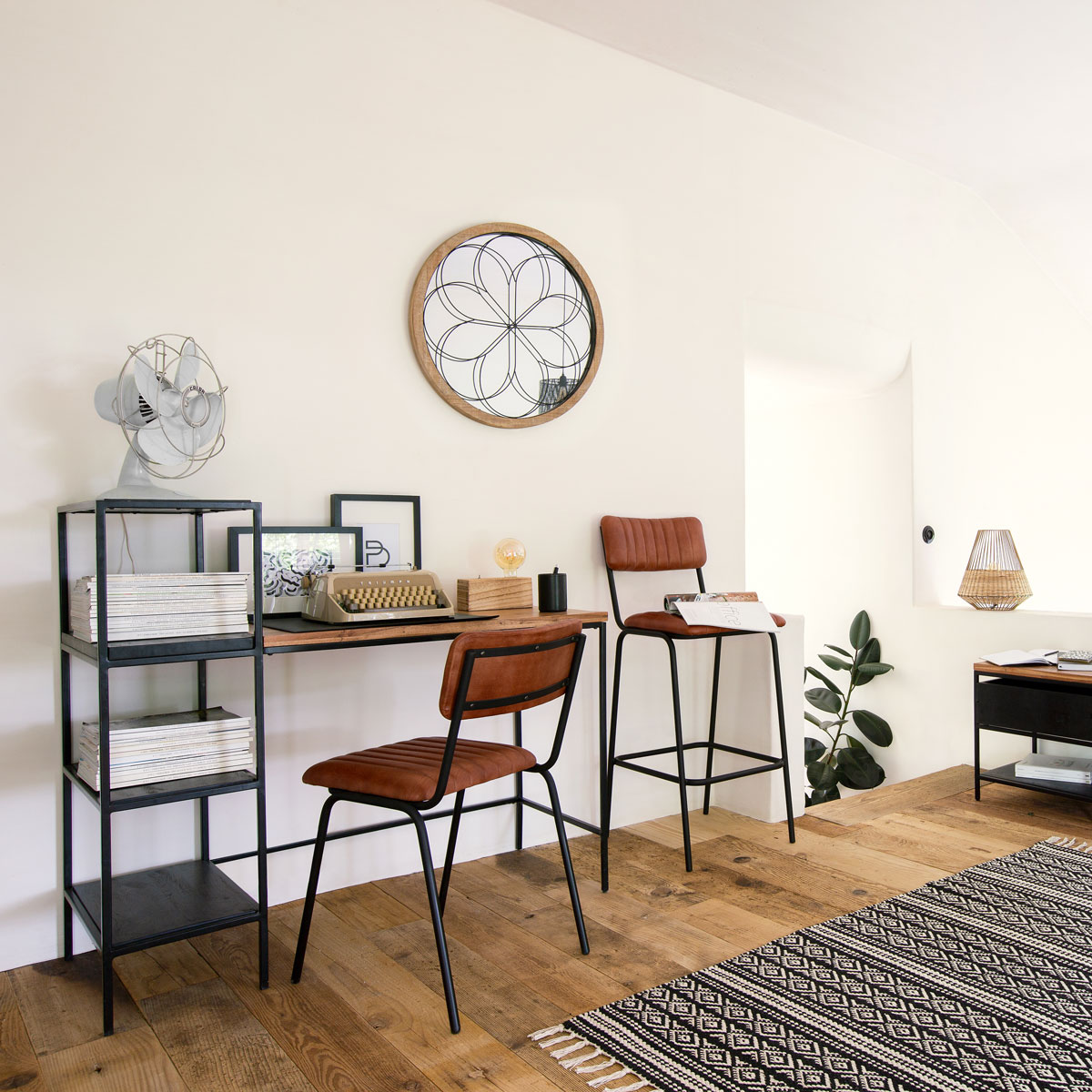 Banco de bar DARIO castanho