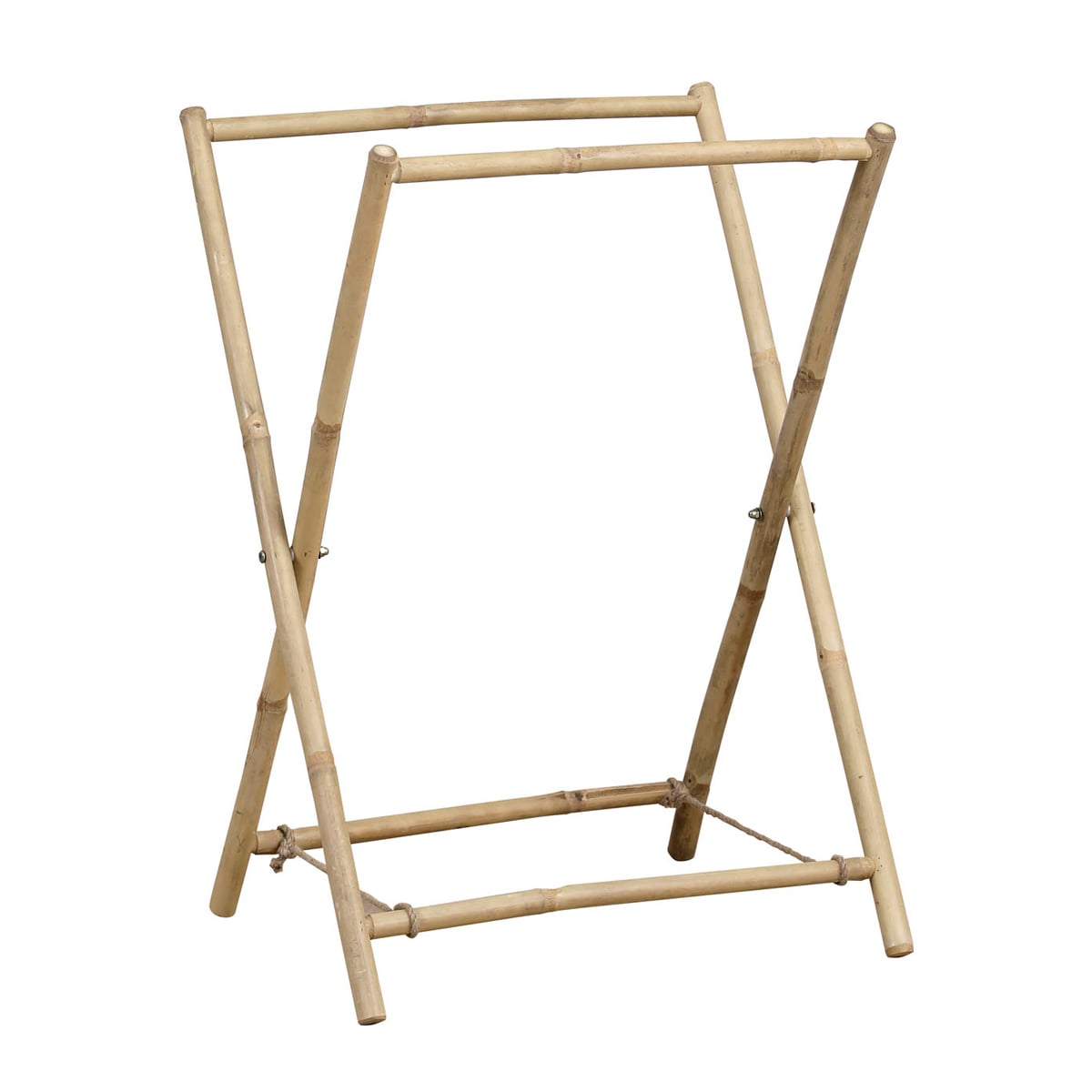Toalheiro wc em bambu com 2 barras
