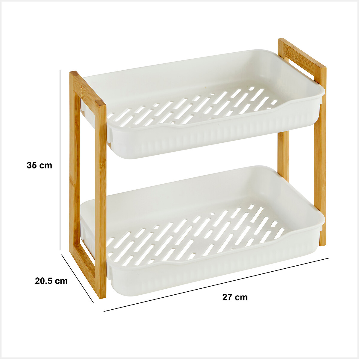 Estante wc NATURÉO com 2 níveis em bambu