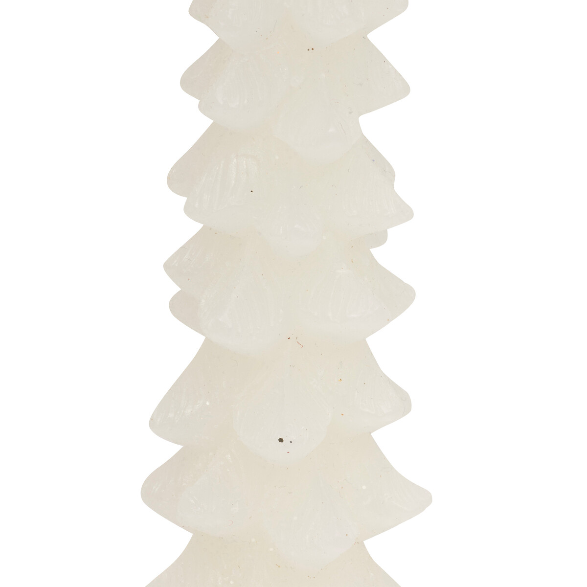 Conjunto de 2 velas &aacute;rvore de natal branca 25cm