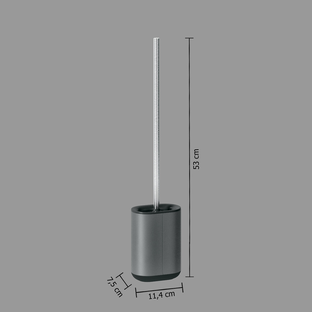 Escova wc SILIFLEX cinza