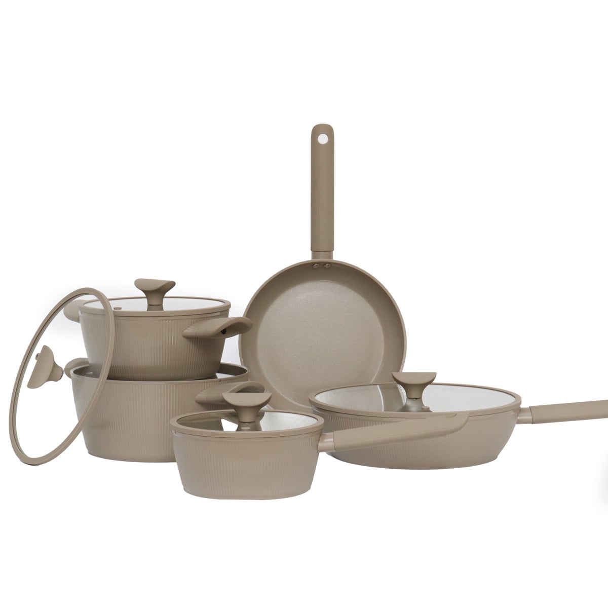Trem de cozinha 5 pe&ccedil;as ESSENCE taupe