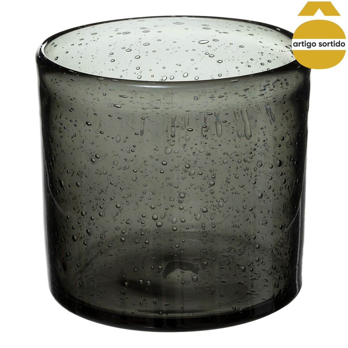 Castiçal de vidro colorido BUBBLY 11,6cm